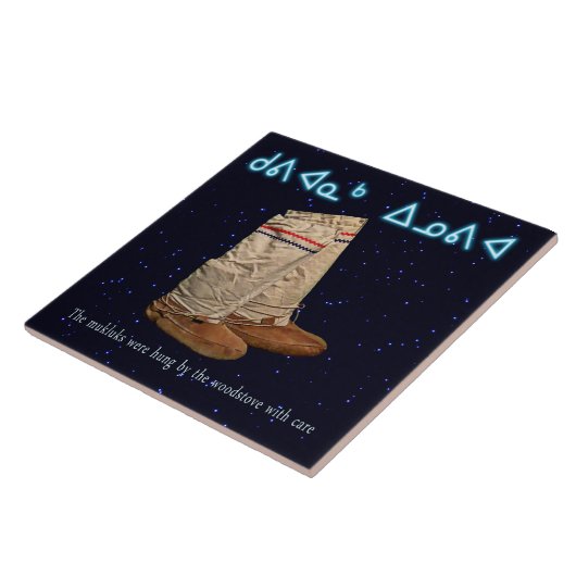 kerstmukluks tegeltje (Zijkant)