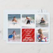 KerstMulti 5 Foto Collage Red Kardinaal (Voorkant / Achterkant)