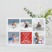 KerstMulti 5 Foto Collage Red Kardinaal (Staand voorkant)