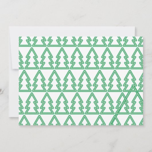 Kerstmulti-foto felmoderne kleurrijke neeuw aankondiging (Achterkant)