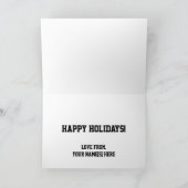 Kerstmuntstuk opgooien door scheidsrechter bij Ame Feestdagen Kaart (Binnen)