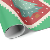 Kerstmuntzegel Grappig Persoonlijk Groen Cadeaupapier (Rol Hoek)