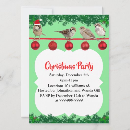 Kerstmus gepersonaliseerd kaart (Voorkant)