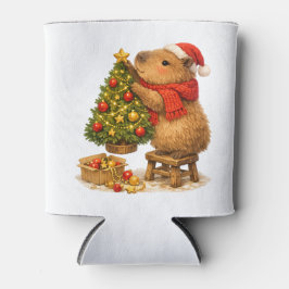 Kerstmuts Capybara Versiert Boom Blikjeskoeler