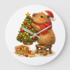 Kerstmuts Capybara Versiert Boom Grote Klok