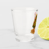 Kerstmuts Capybara Versiert Boom Shot Glas (Links)
