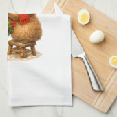 Kerstmuts Capybara Versiert Boom Theedoek (Quarter Fold)