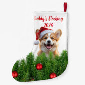 Kerstmuts Corgi Kerst Sok Kleine Kerstsok (Achterkant)