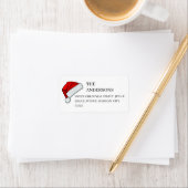 Kerstmuts Elegant Eenvoudig Retouradres Etiket (Insitu)