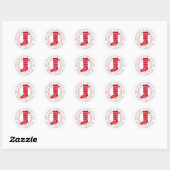 Kerstmuts En Krans Sticker (Vel)