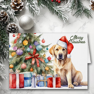 Kerstmuts Gele Labrador Retriever Kerstmis
