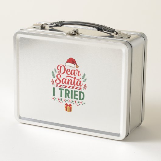 Kerstmuts Geschenkdoos Lieve Kerstman Geprobeerd (Voorkant)