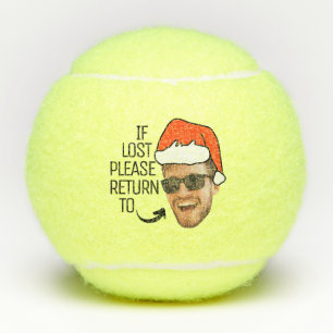 Kerstmuts Grappig Als Verloren Bij Gezicht Foto Re Tennisballen