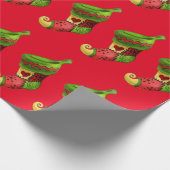 Kerstmuts Inpakpapier (Hoek)