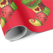 Kerstmuts Inpakpapier (Rol Hoek)