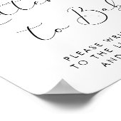 Kerstmuts Kerst Baby Shower Brieven aan Baby Poster (Hoek)