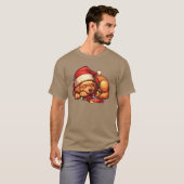 Kerstmuts Kerst Elfjes Lichtjes Labrador fries T-shirt (Voorkant volledig)
