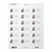 Kerstmuts Kerst Schaap Aangepaste Tekst Etiket (Full Sheet)