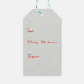 Kerstmuts Kerstkat Cadeaulabel (Achterkant)