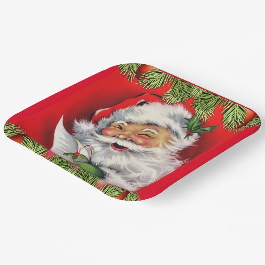 Kerstmuts Kerstman Kerst Papier Bord (Gebogen)