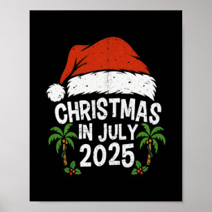 Kerstmuts Kerstmis in juli 2025 Gezinsvakantie Z Poster