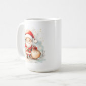 Kerstmuts Kerstmug Wrap Koffiemok (Voorkant links)