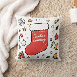 Kerstmuts Komt Kerstensok Kussen