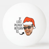 Kerstmuts Leuke Als Verloren Retourneer Naar Gezic Pingpongbal (Voorkant)