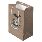 Kerstmuts Medium Cadeauzakje (Voorkant Gekanteld)