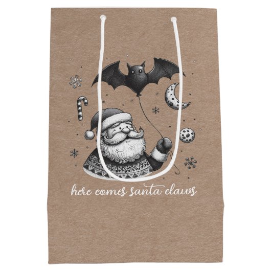 Kerstmuts Medium Cadeauzakje (Achterkant)