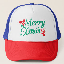 Kerstmuts – Merry & Bright Seizoensstijl Trucker Pet