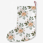 Kerstmuts met bloempatroon kleine kerstsok (Achterkant)