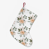 Kerstmuts met bloempatroon kleine kerstsok (Voorkant (Hangend))