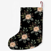 Kerstmuts met bloempatroon kleine kerstsok (Achterkant)