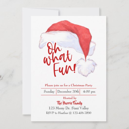 Kerstmuts, Modern kerstfeest, Kerstfeest Feestdagenkaart (Voorkant)