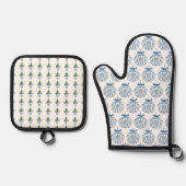 Kerstmuts Ovenwant & Pannenlap Set (Voorkant)