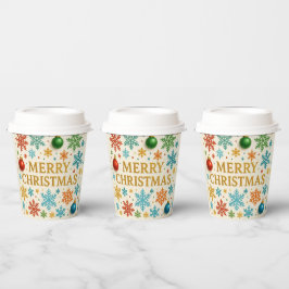Kerstmuts papieren bekers. bekers