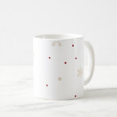 Kerstmuts Rode Kerst Letter A Naam Koffiemok (Voorkant rechts)
