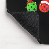 Kerstmuts Sneeuwman Kerstmis Grappige Ckleball Fan Muismat (Hoek)