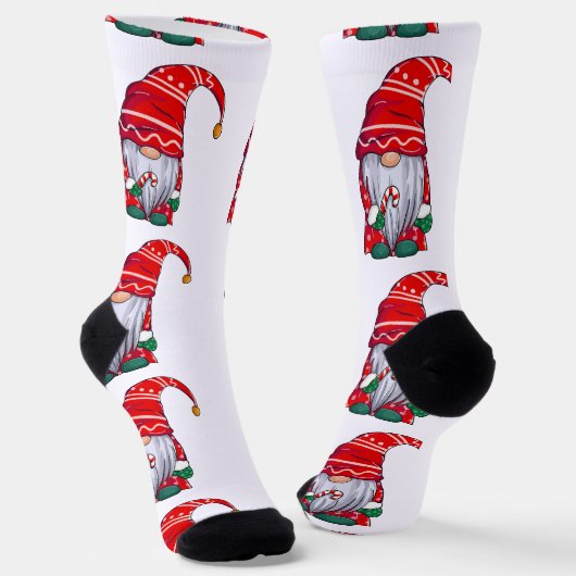 Kerstmuts Soks Sokken (Gebogen)