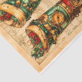 Kerstmuts Steampunk Sfeer BL3 Decoupage Tissuepapier (Detail)