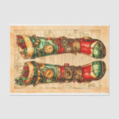 Kerstmuts Steampunk Sfeer BL3 Decoupage Tissuepapier (Voorkant)