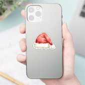 Kerstmuts Sticker | Klassieke Vakantie Doodle (Telefoon)