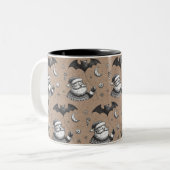 Kerstmuts Tweekleurige Koffiemok (Voorkant links)