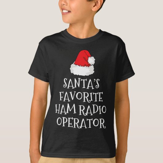 Kerstmuts voor Sinterklaas' favoriete hamradio-ope T-shirt (Voorkant)