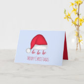 Kerstmuts vouwbare wenskaart kaart (Gele Bloem)