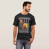 Kerstmuts Xmas Brussels Griffon Lelijk Kerstfeest T-shirt (Voorkant volledig)