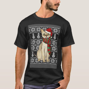 Kerstmuts Xmas Singapura Kat Lelijke Kerstmis T-shirt