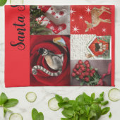 Kerstmutsdoek theedoek (Gevouwen)