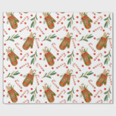 Kerstmutsen Cadeaupapier (Vlak)